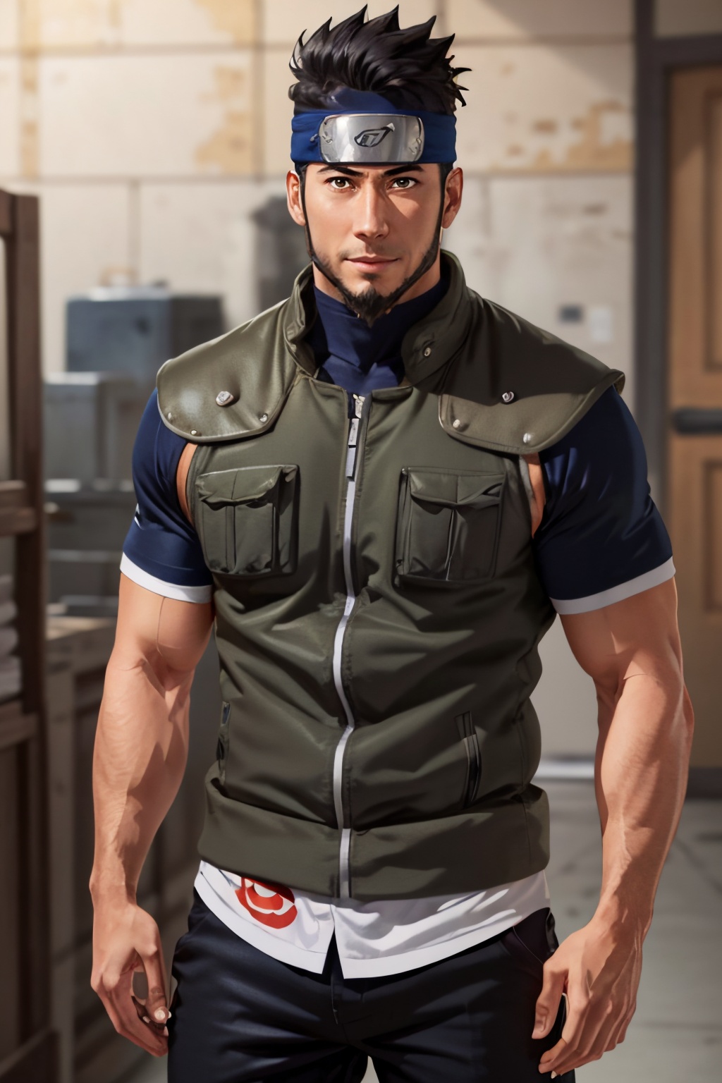 Asuma Sarutobi,  Japanese,  brown eyes on Tensor.Art