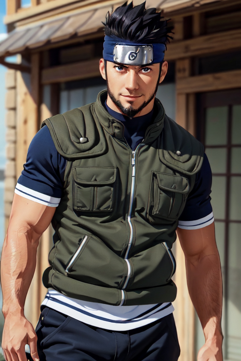 Asuma Sarutobi,  Japanese,  brown eyes on Tensor.Art