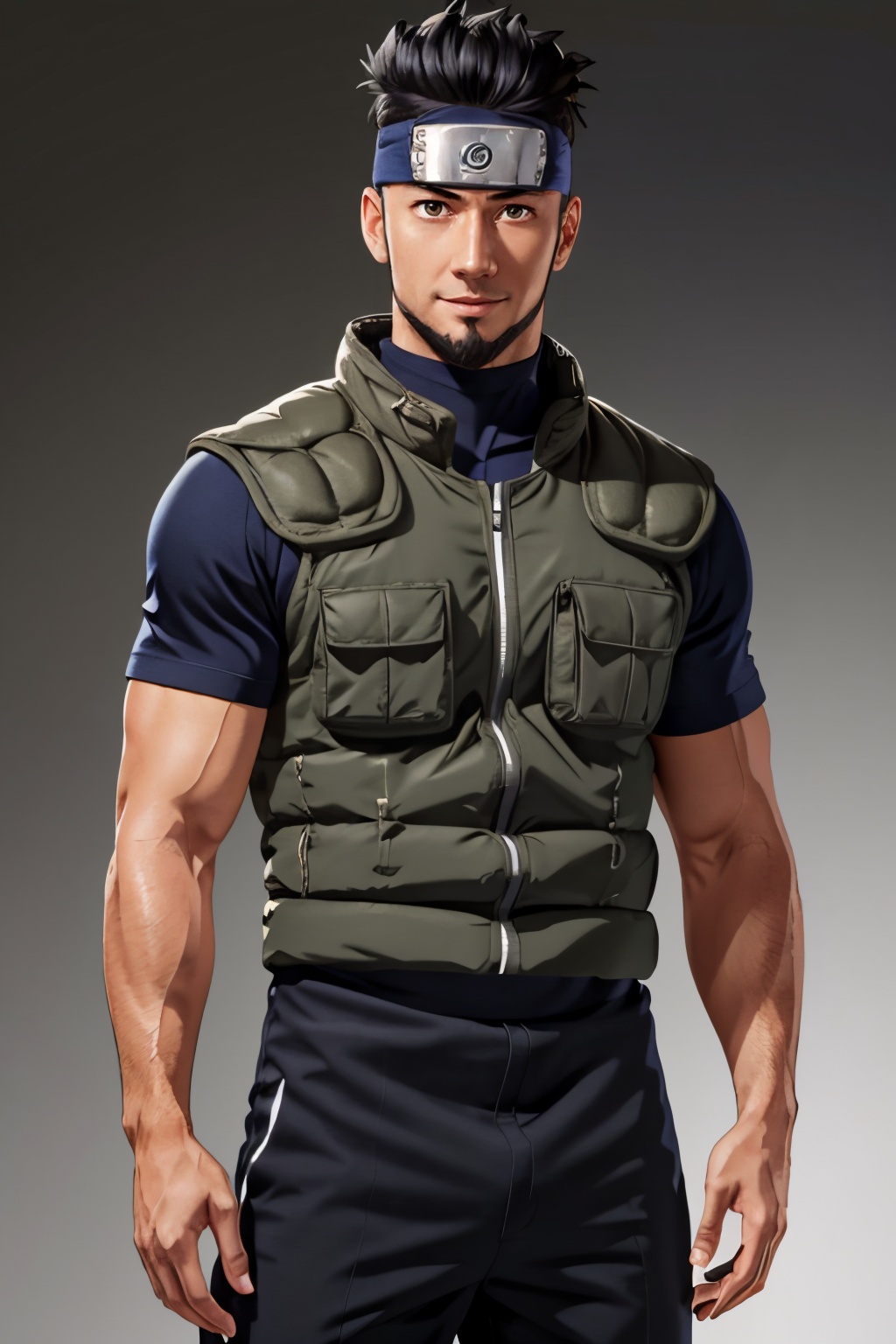 Asuma Sarutobi,  Japanese,  brown eyes on Tensor.Art