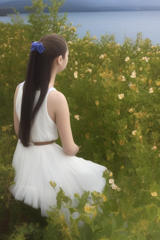 1girl,  solo,  brown hair on Tensor.Art