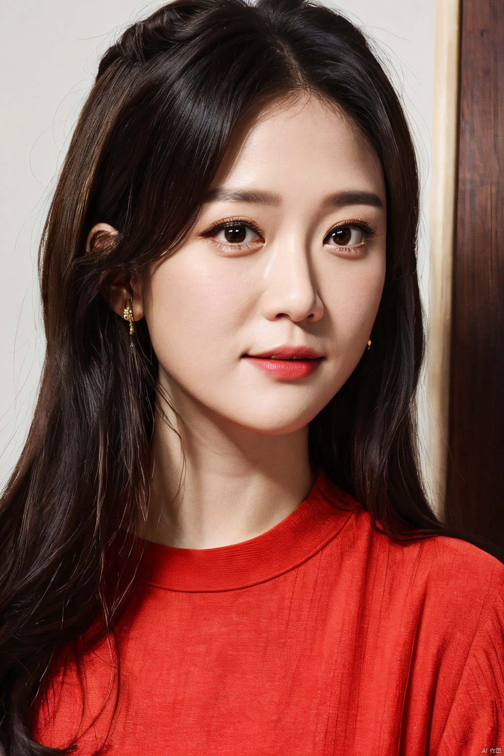  PHOTOREALISTIC REALISTIC, masterpiece, best quality, highres, ultra detailed, 8k,1woman,portrait,looking at viewer,chenqiaoen
