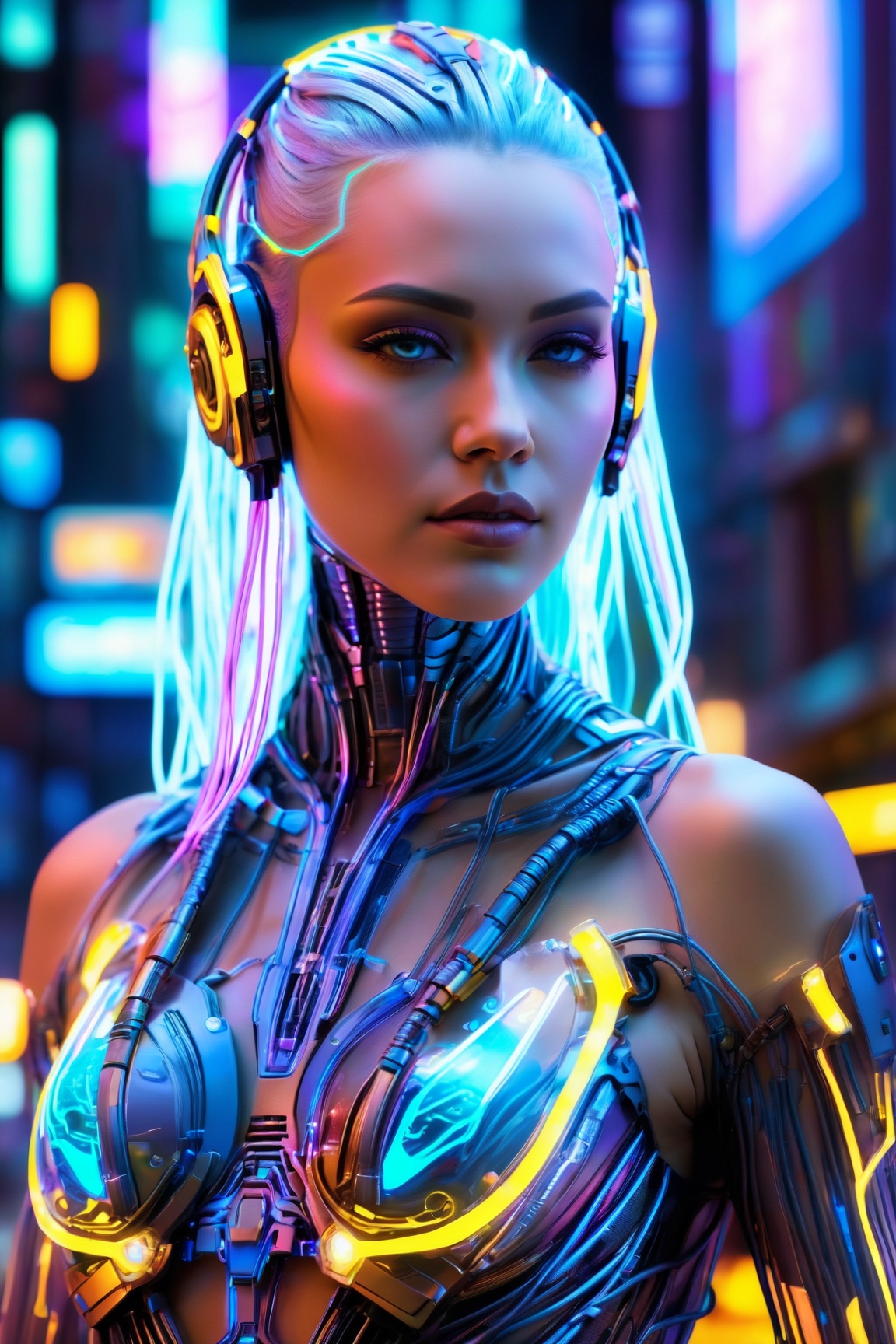ultra-detailed,  ,  cyborg woman on Tensor.Art