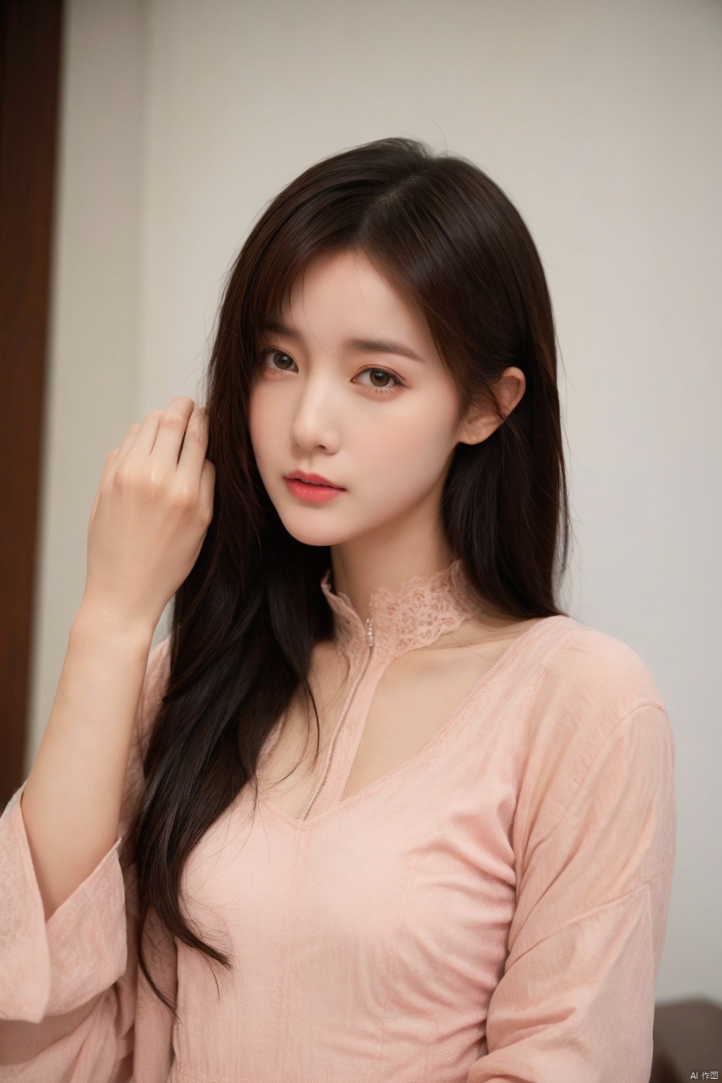 1girl,  upper_body,  lace shirt on Tensor.Art