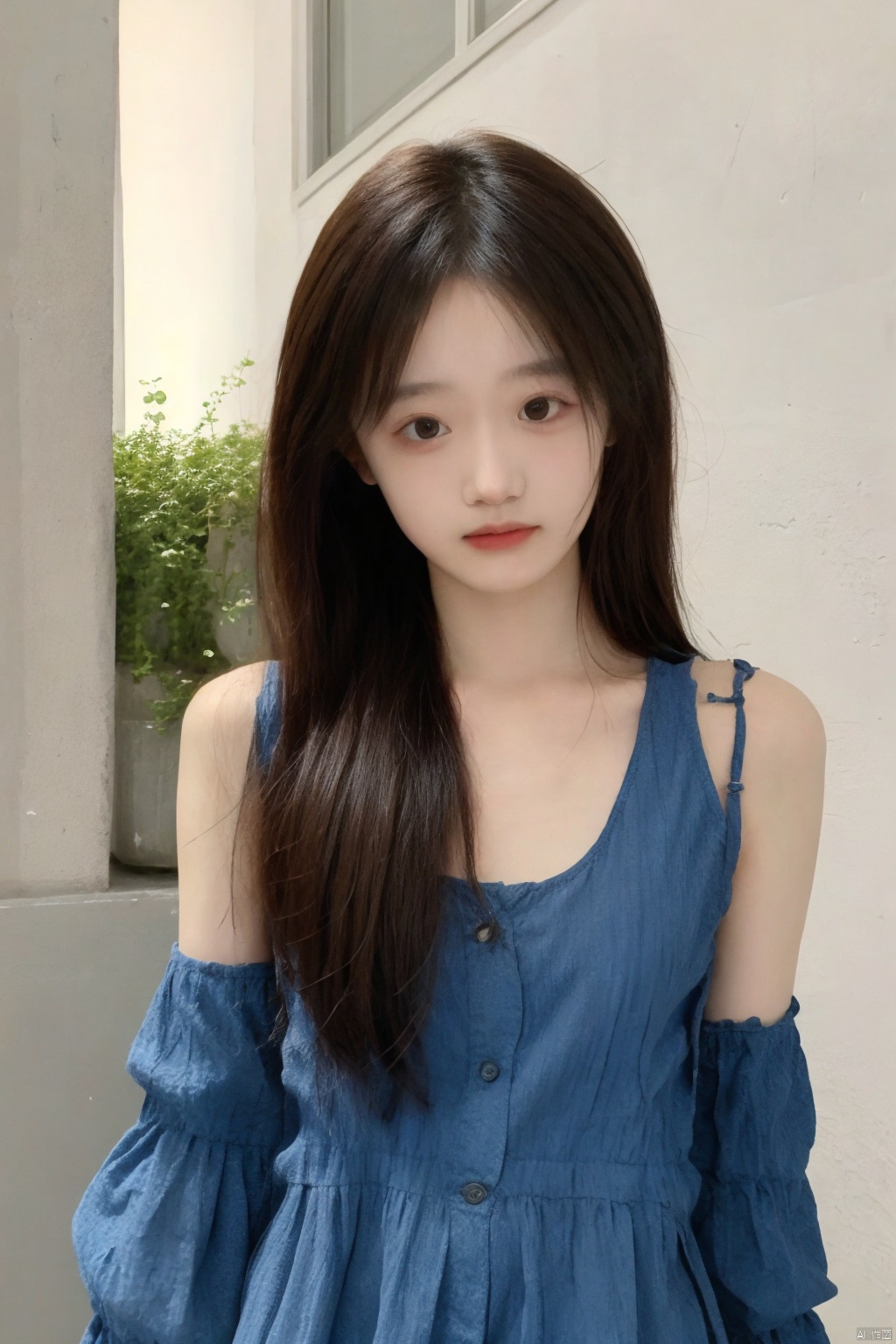  1girl, dress,messy hair,zhen