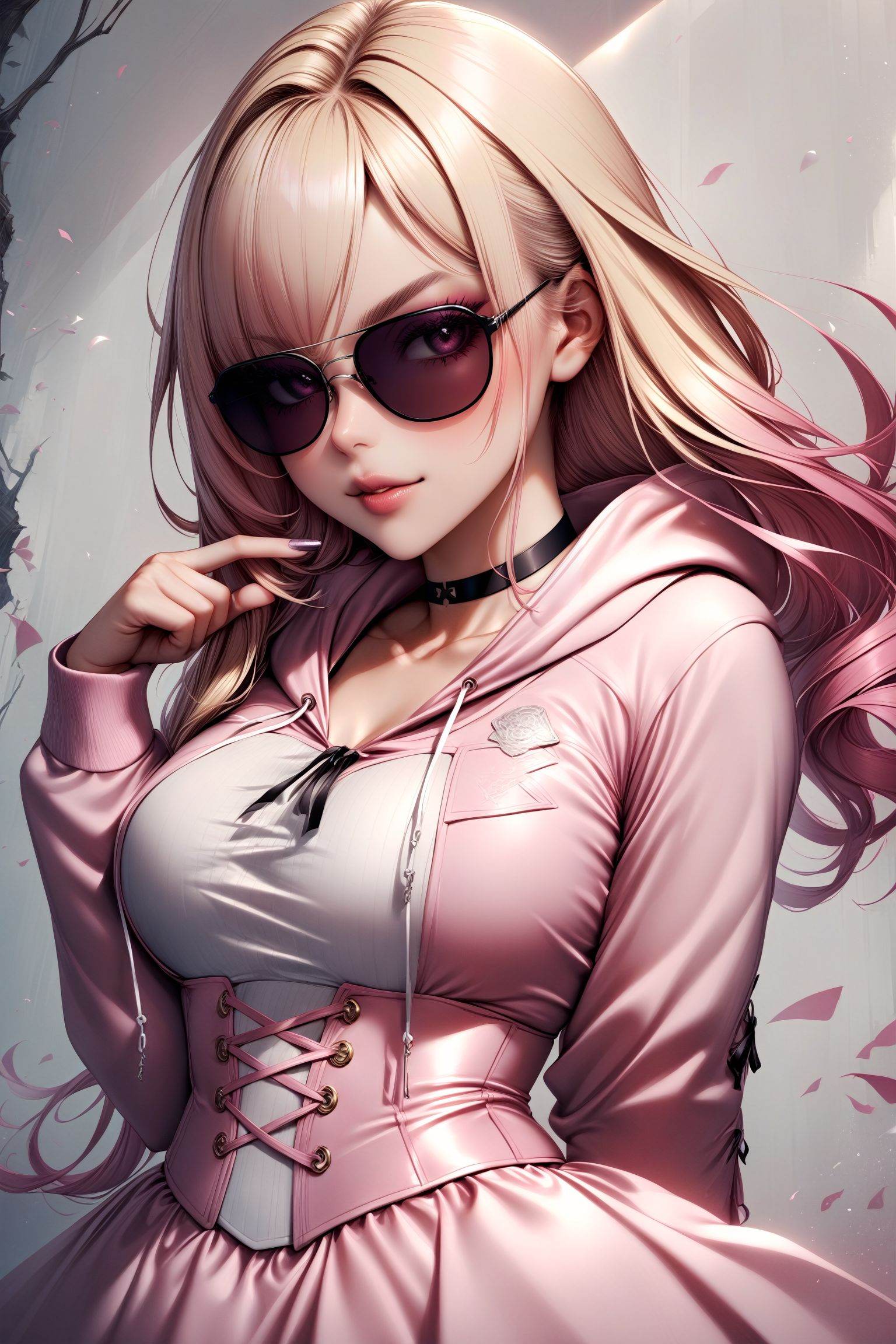 1girl,  solo,  blonde hair on Tensor.Art