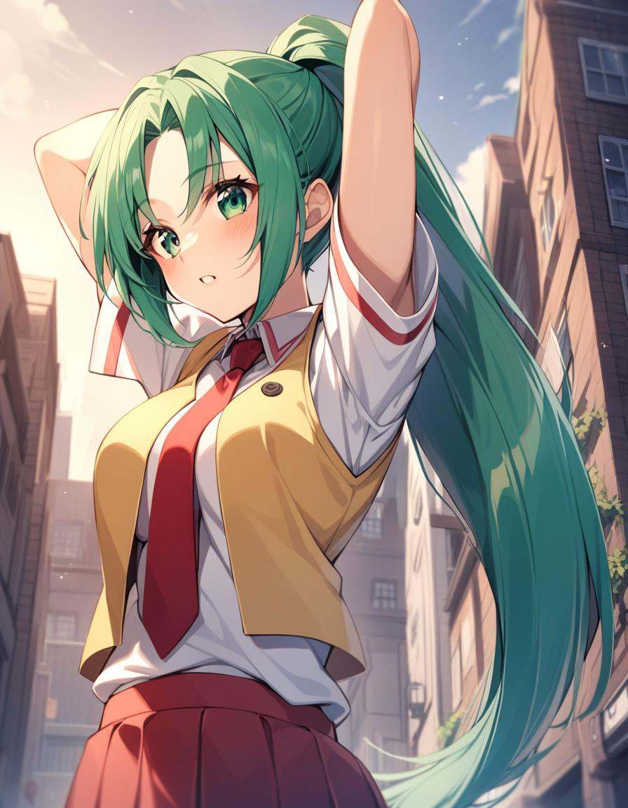 late,  1girl,  Mion Sonozaki on Tensor.Art