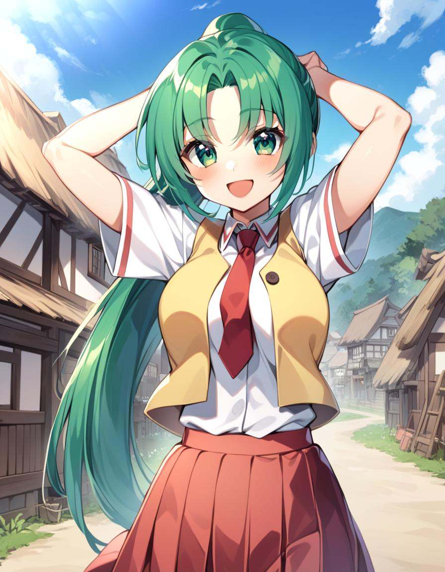 late,  1girl,  Mion Sonozaki on Tensor.Art