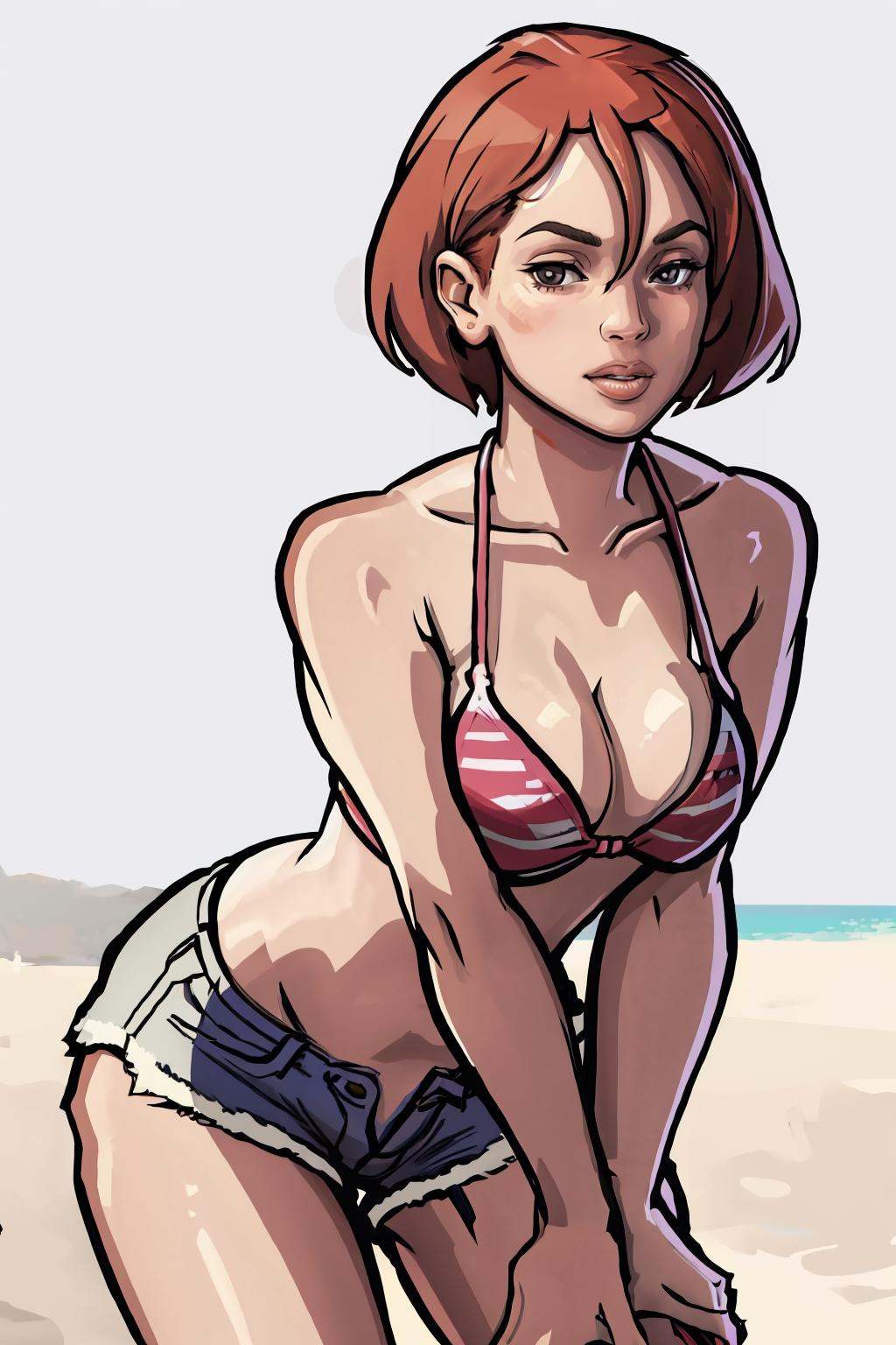 1girl,  solo,  standing bikini on Tensor.Art