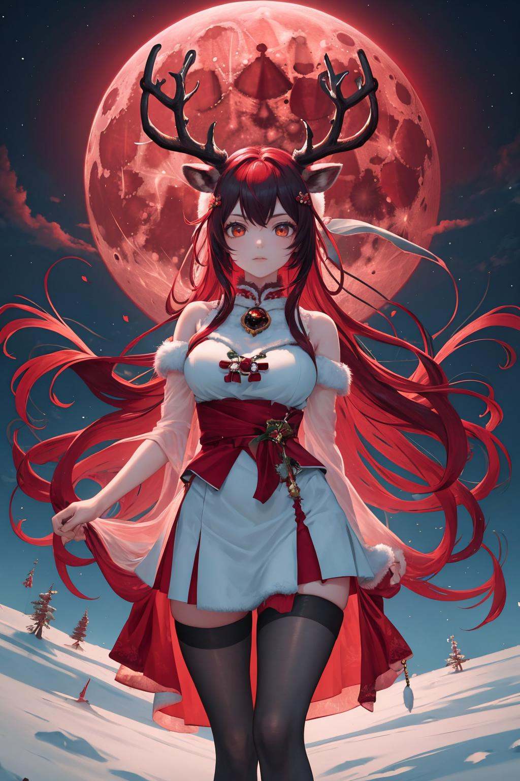masterpiece,  best quality,  red moon by richyrich515 on Tensor.Art