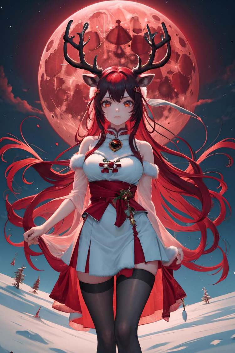 Red Moon Reindeer (Style/Concept) LoRA by richyrich515 on Tensor.Art