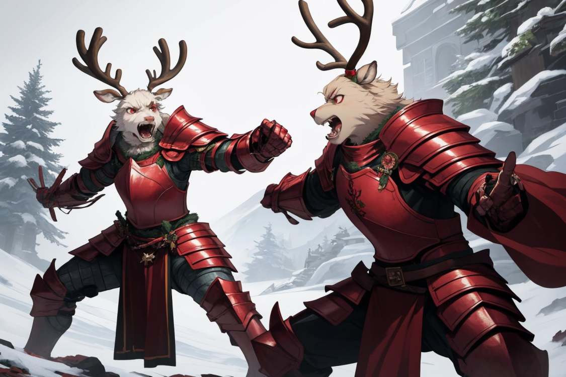 Red Reindeer Knight (OC) LoRA by richyrich515 on Tensor.Art