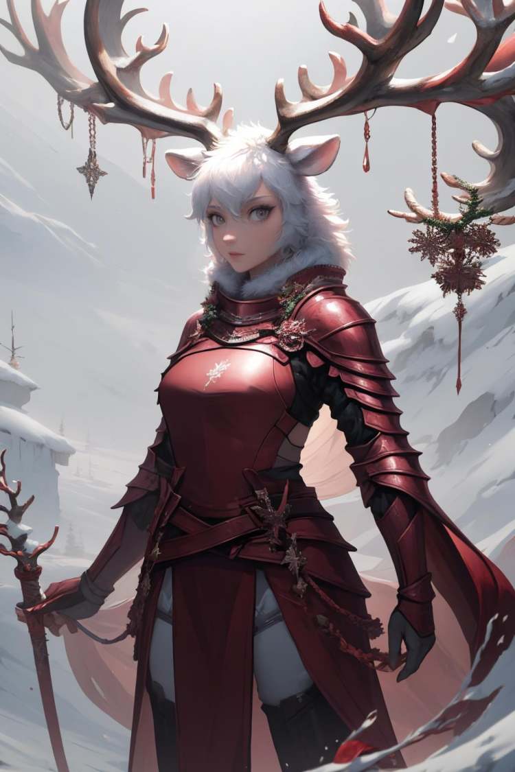 Red Reindeer Knight (OC) LoRA by richyrich515 on Tensor.Art