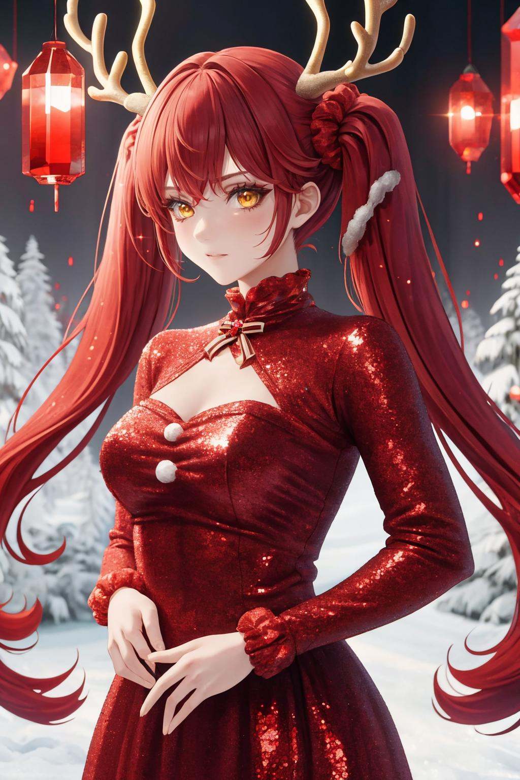 masterpiece,  best quality,  redglitterstyle by richyrich515 on Tensor.Art