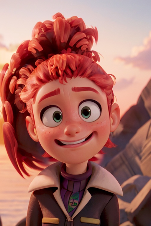 Tulip From Storks,  bushy ponytail,  portrait on Tensor.Art
