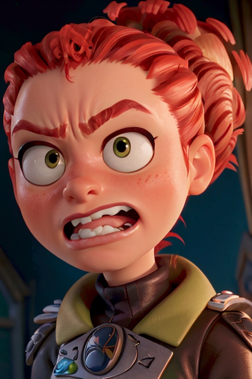 Tulip From Storks,  bushy ponytail,  portrait on Tensor.Art