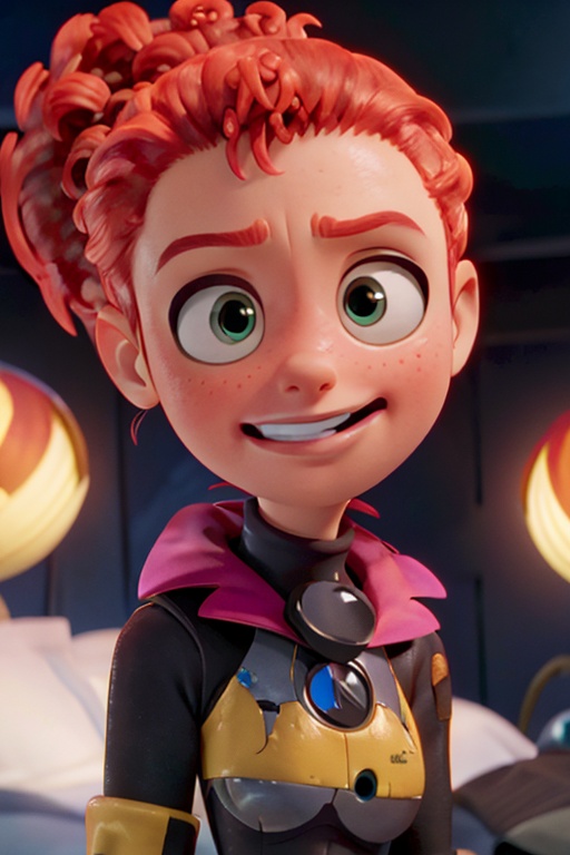 Tulip From Storks,  bushy ponytail,  portrait on Tensor.Art