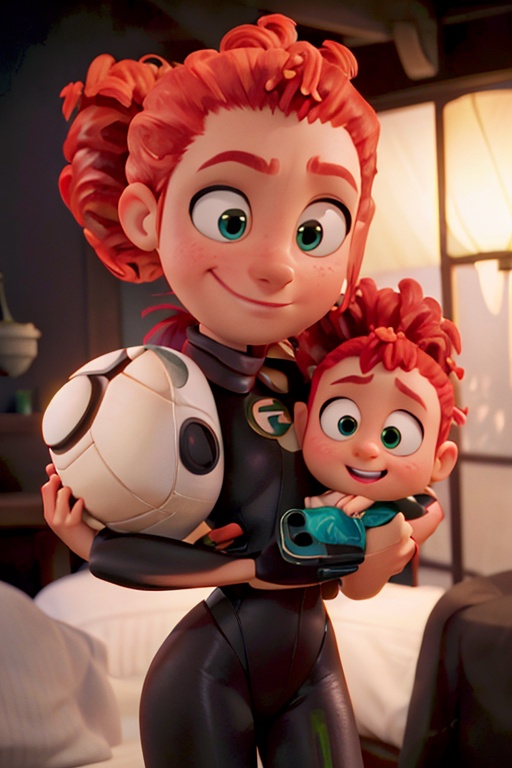 Tulip From Storks,  bushy ponytail,  portrait on Tensor.Art
