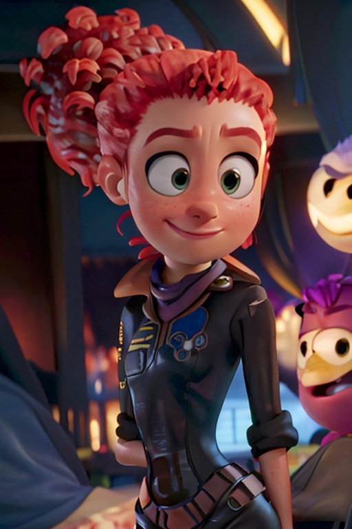 Tulip From Storks,  bushy ponytail,  portrait on Tensor.Art