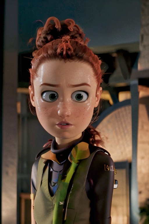 Tulip From Storks,  bushy ponytail,  portrait on Tensor.Art