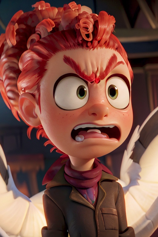 Tulip From Storks,  bushy ponytail,  portrait on Tensor.Art
