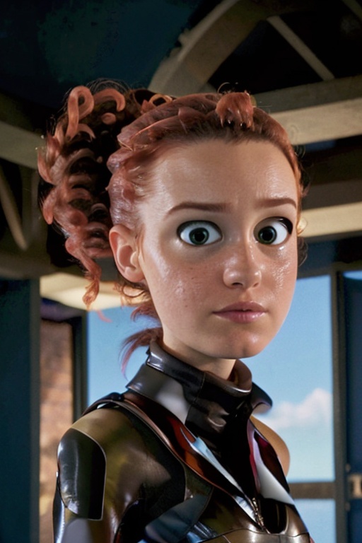 Tulip From Storks,  bushy ponytail,  portrait on Tensor.Art