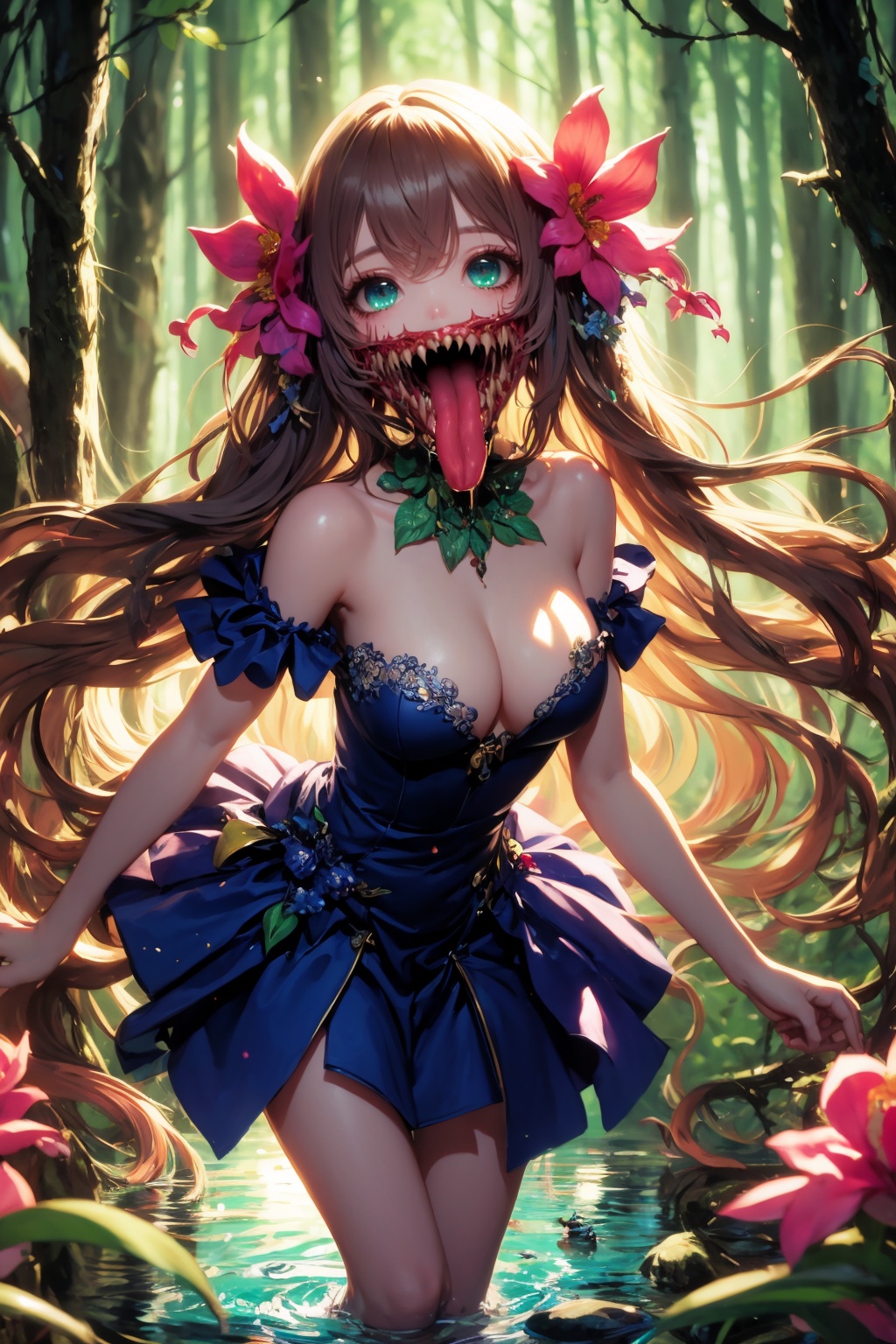 flowers_girl,  flower,  hair flower on Tensor.Art
