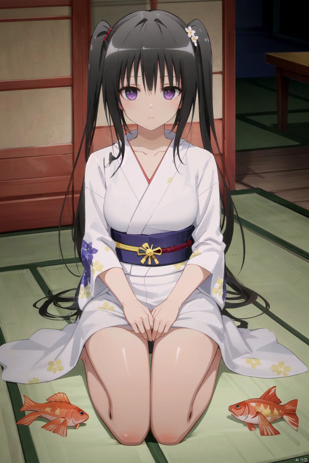 1girl,  japanese clothes,  kimono on Tensor.Art