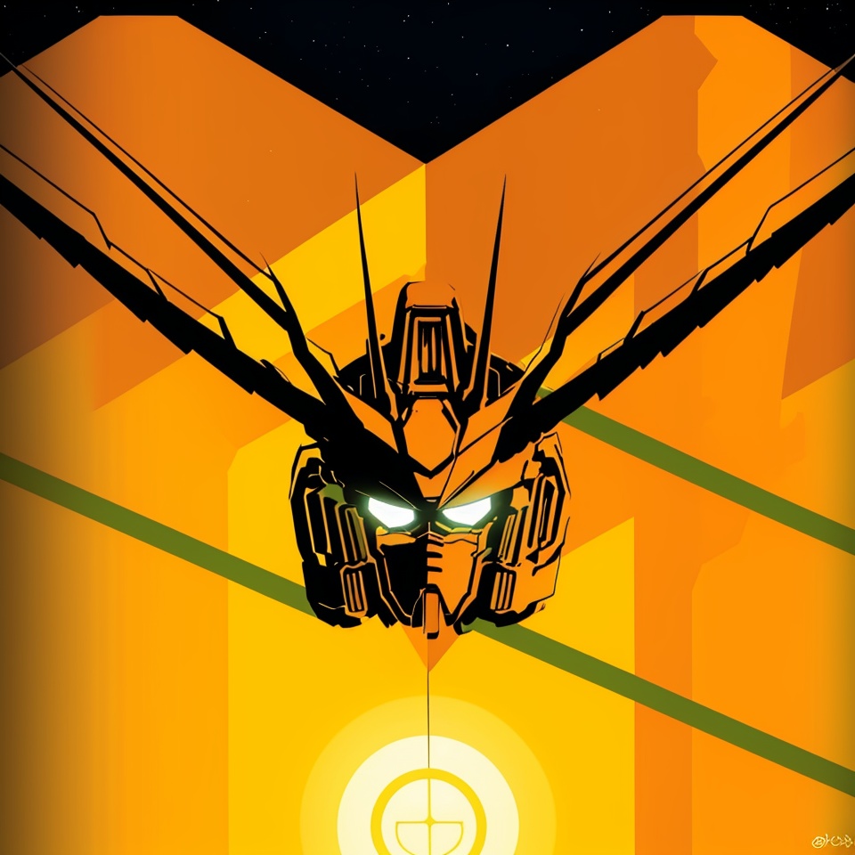 Gundam,  no_humans,  glowing on Tensor.Art