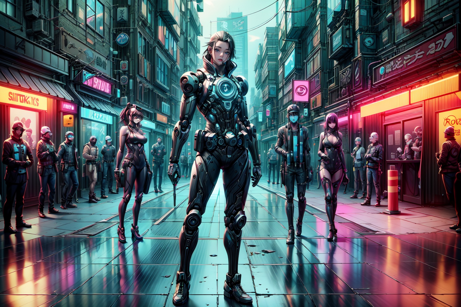 Cyberpunk style props,  Step into the gritty streets of a cyberpunk metropolis with these visually descriptive and detaile...