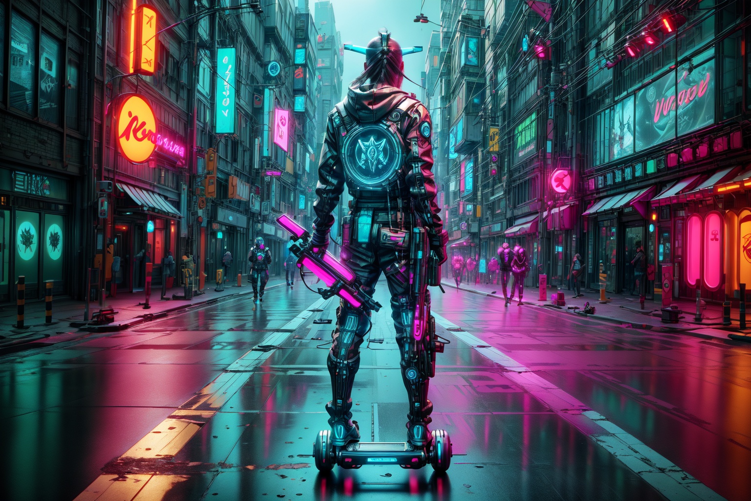 Cyberpunk style props,  Enter a futuristic world with these unique cyberpunk style props. From neon-lit hoverboards to sle...