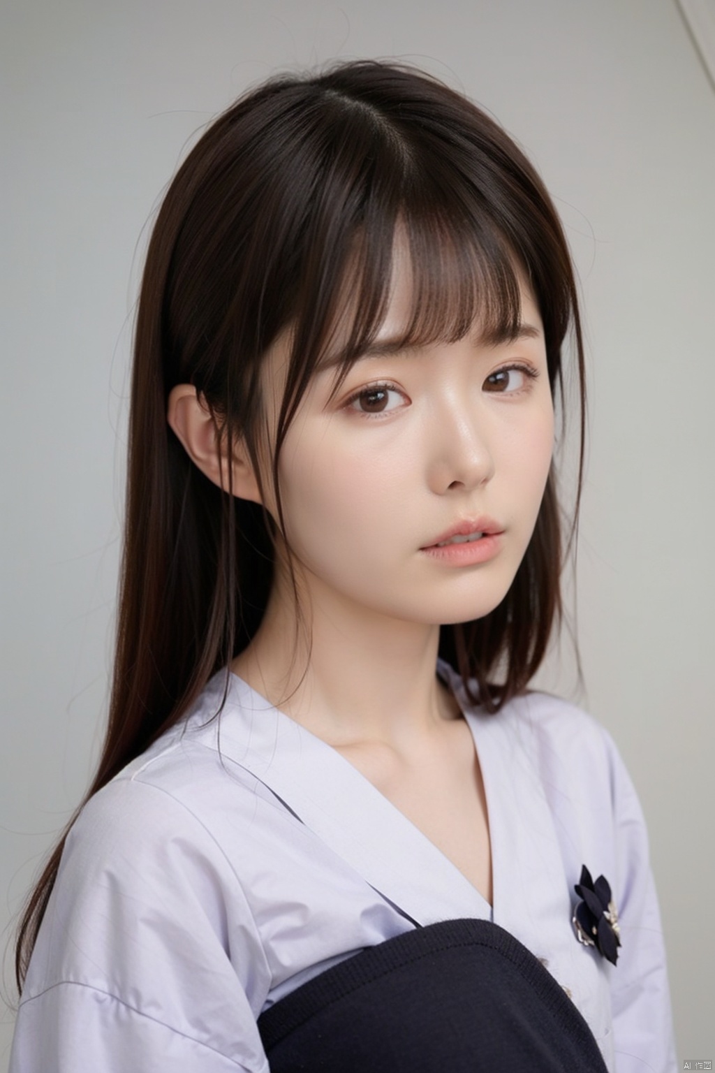  1girl,,,portrait,white shirt,