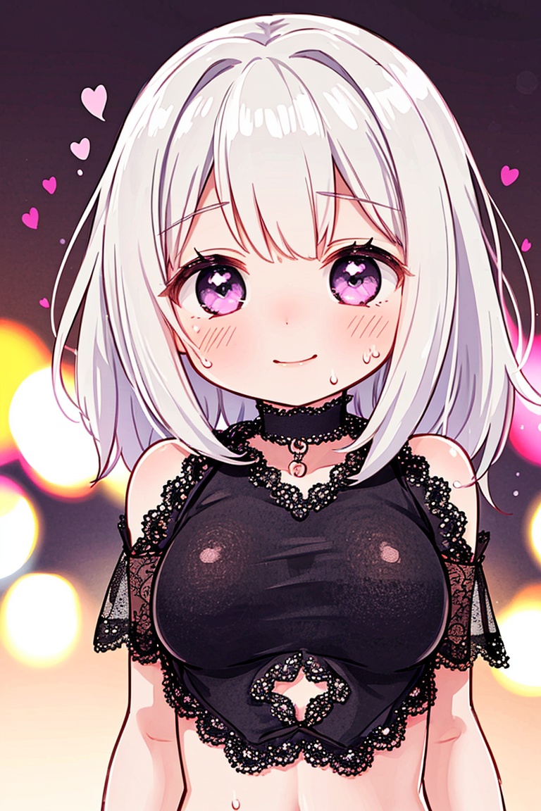 1girl,  heart-shaped pupils,  fingernails on Tensor.Art
