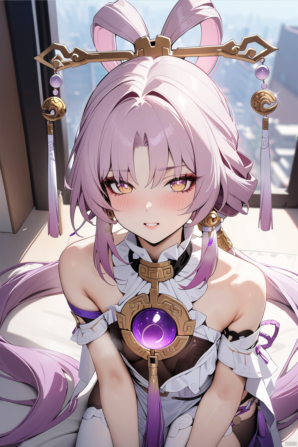  (masterpiece, best quality),1girl, fu xuan \(honkai: star rail\)