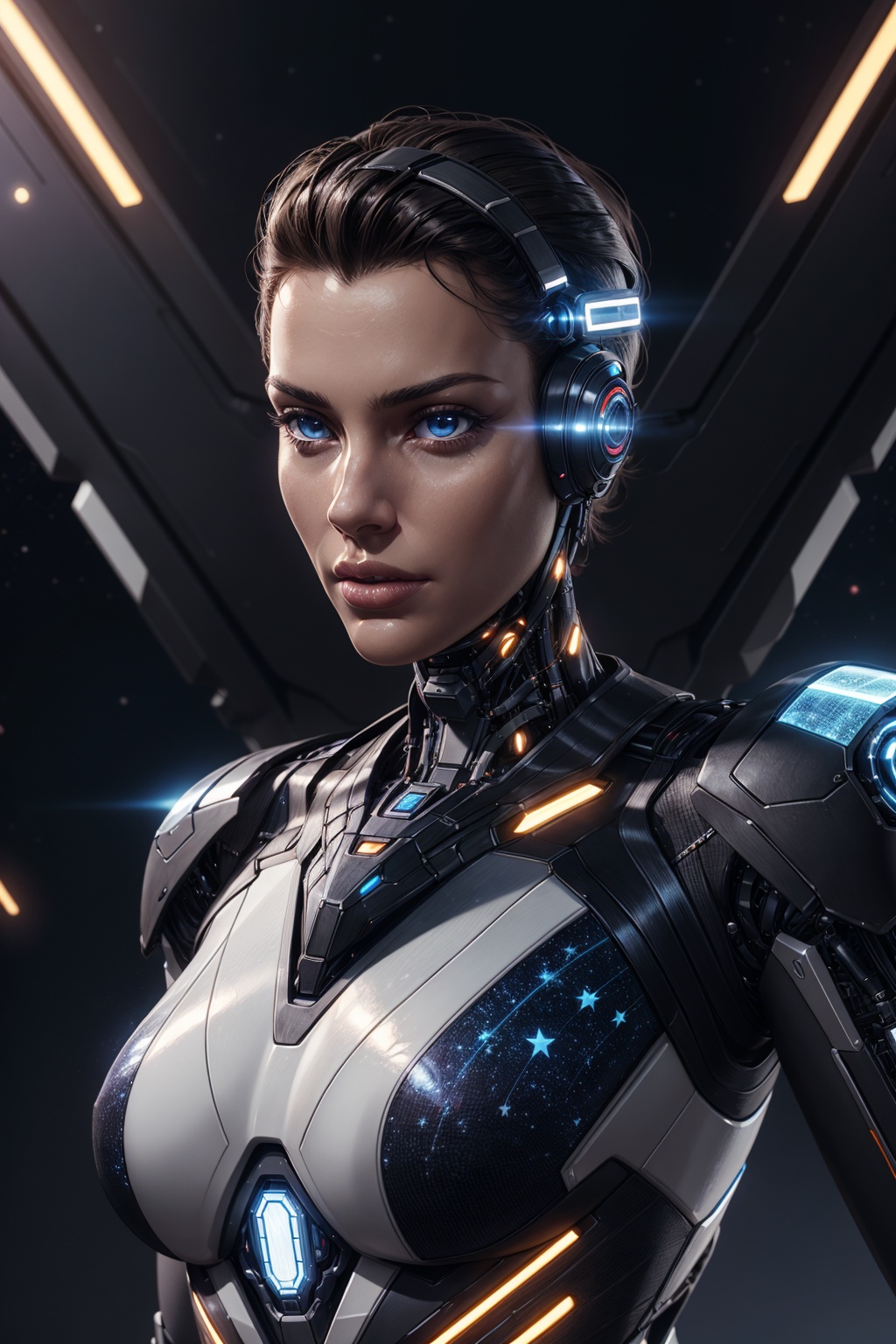 Cyber tech,  cybernetic organism,  stars on Tensor.Art