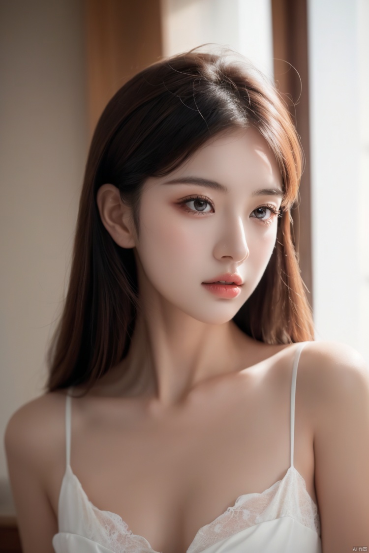 Girl, (best quality, masterpiece, ultra high resolution, 4K, HDR, photo) , (realistic: 1.3, realistic: 1.3) , depth of field, (curve: 1.2) , delicate eyes, elegant posture, (a very delicate and beautiful) , (best quality) , (masterpiece) intricate details