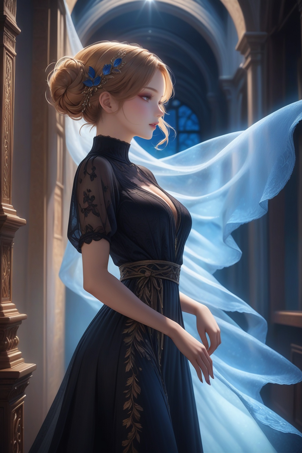 best quality,  masterpiece,  The beautiful Ukrainian girl on Tensor.Art