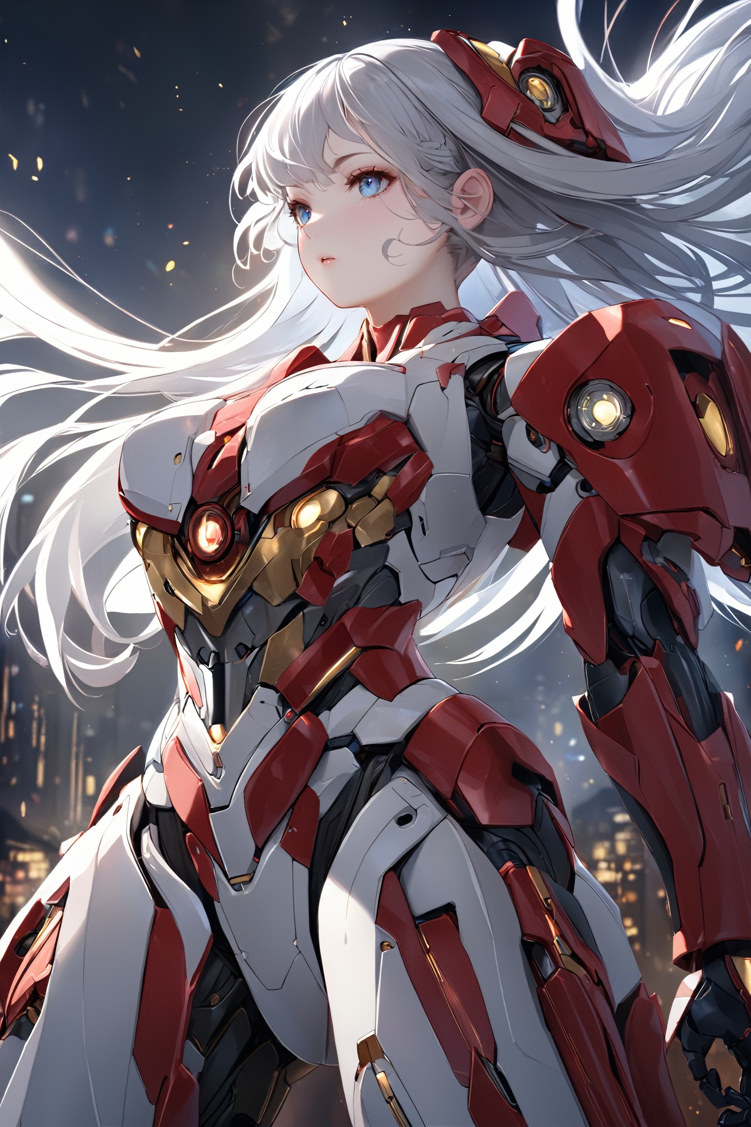 1girl,  elegant face,  Battle stance on Tensor.Art
