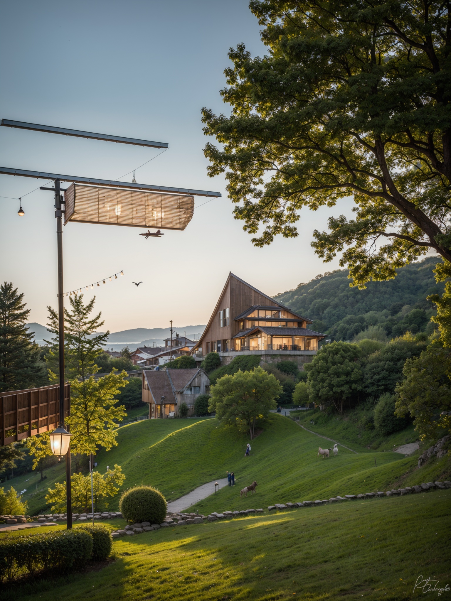 Festival atmospherecouplet, lantern, bird, animal lantern