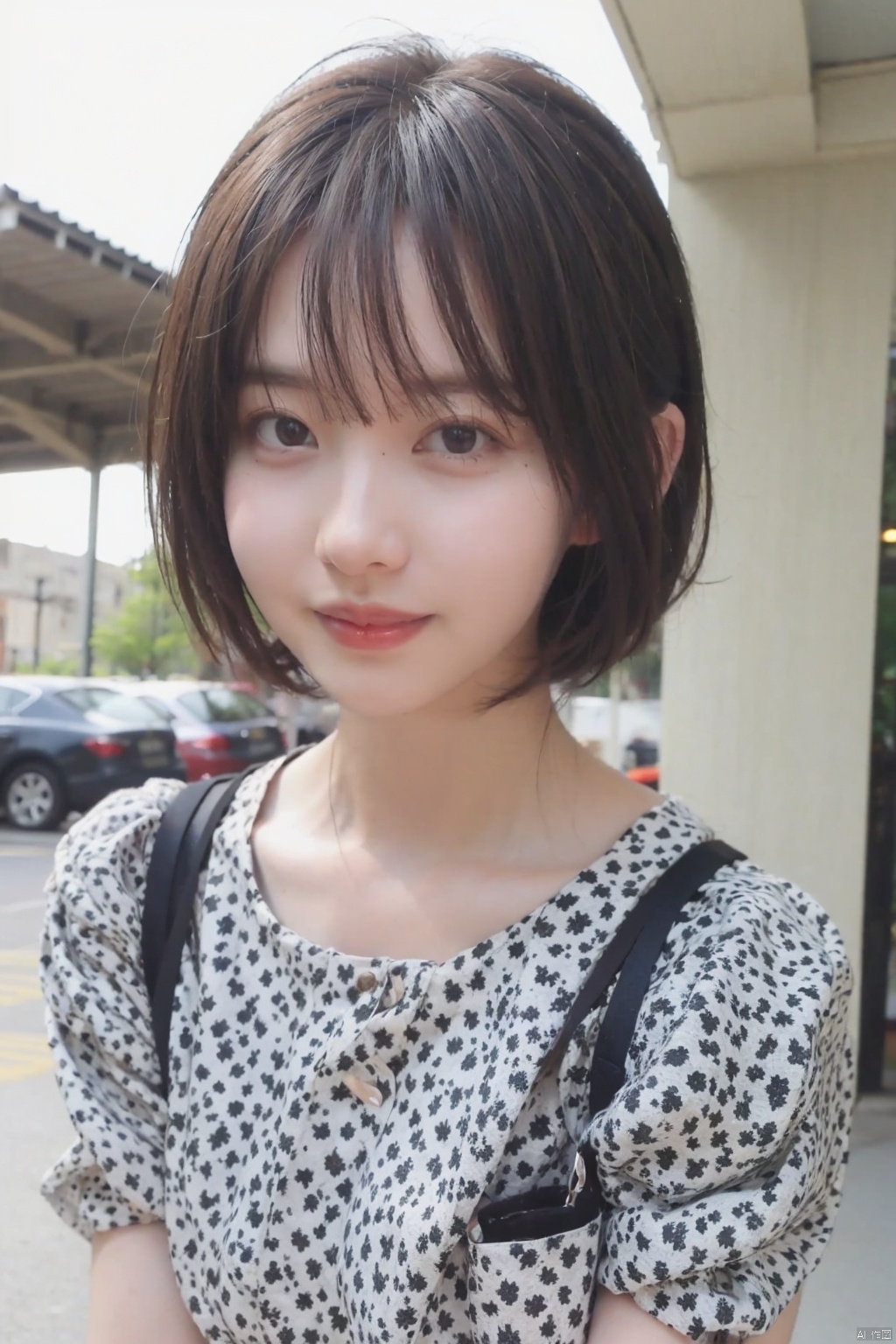  1girl,8k,,upper_body,smile,short hair,