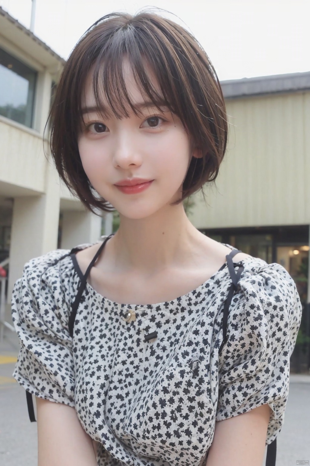  1girl,8k,,upper_body,smile,short hair,