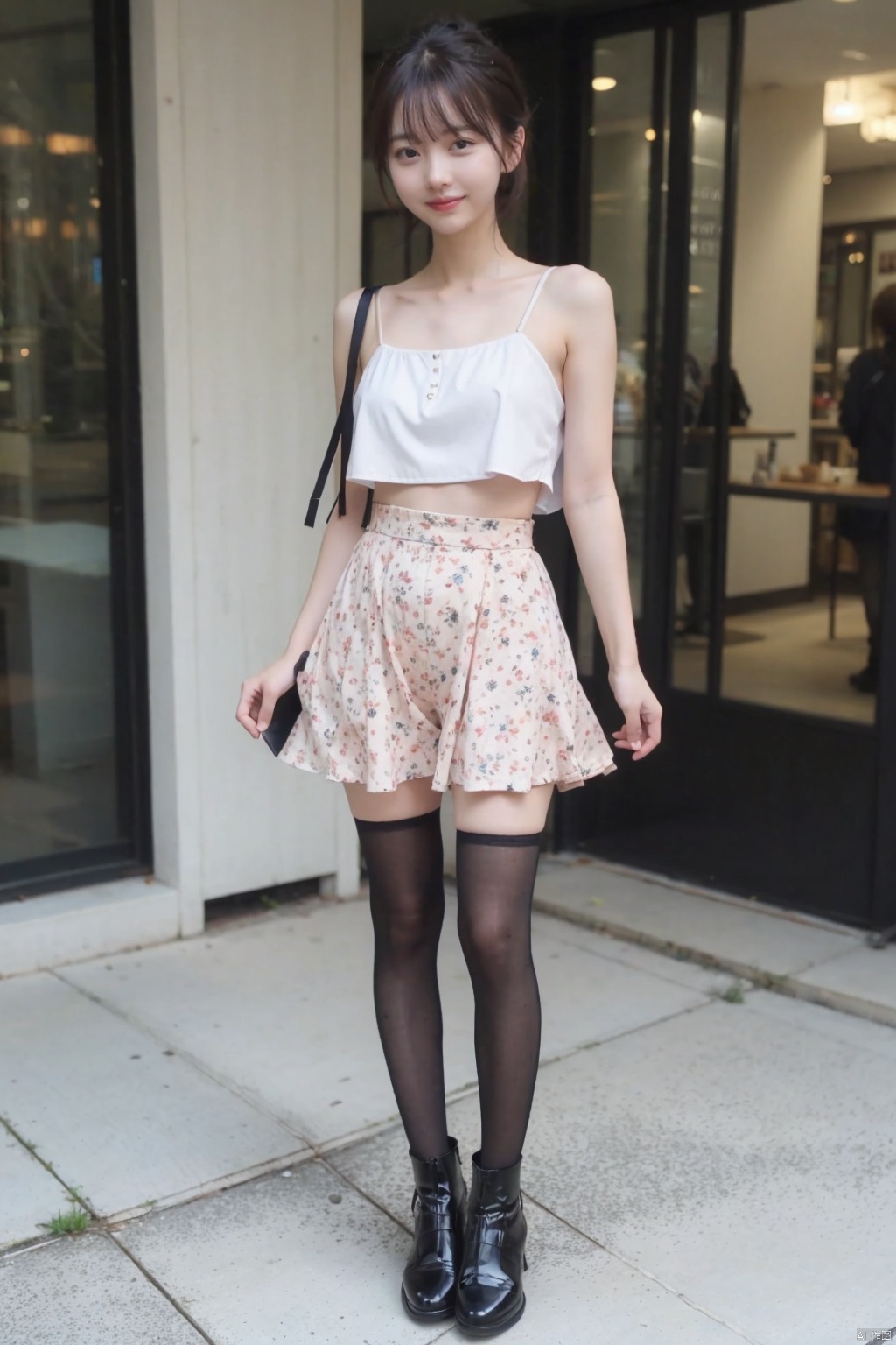  1girl,8k,,half updo,smile,full_body,