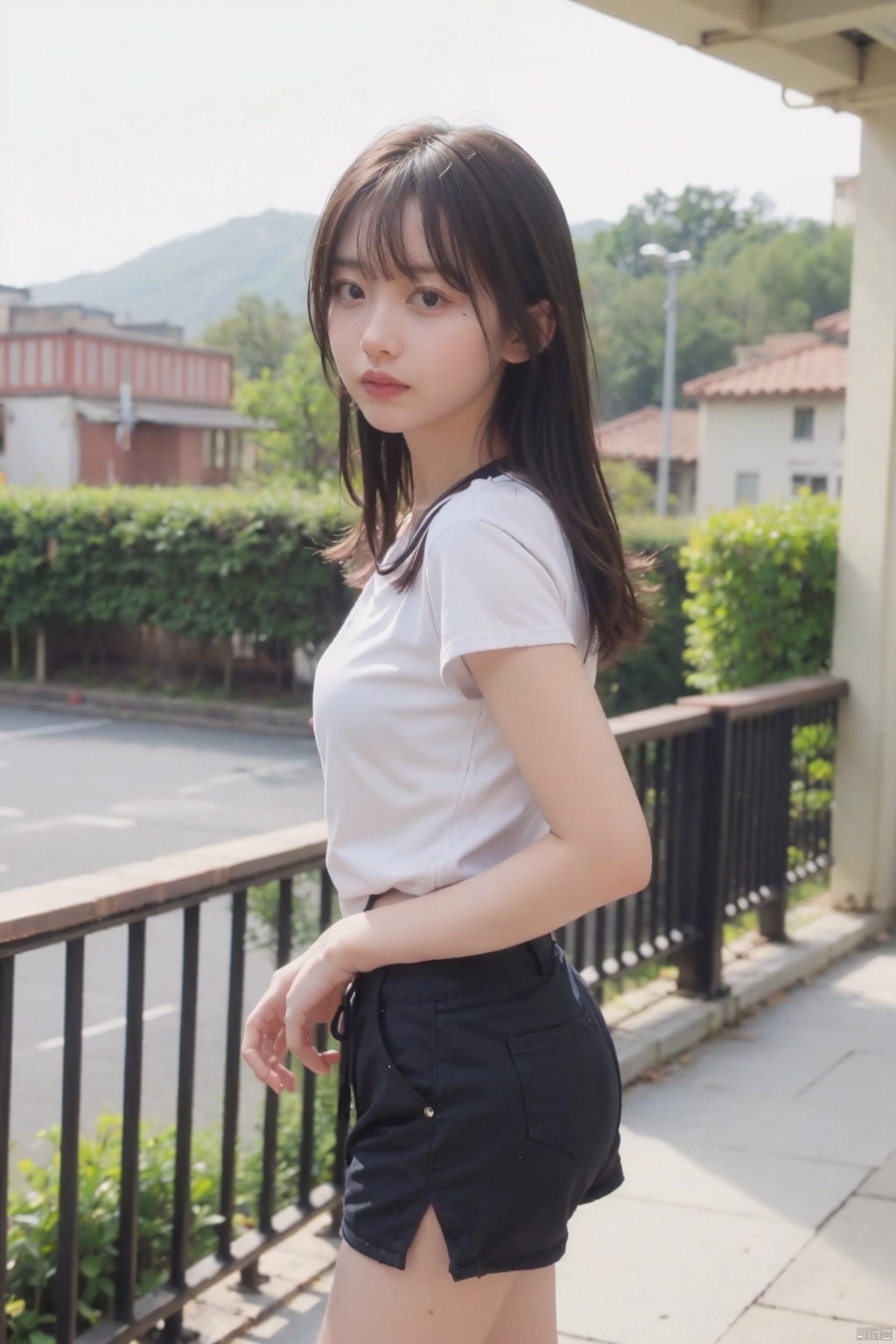  1girl,8k,,upper_body,side slit shorts,
