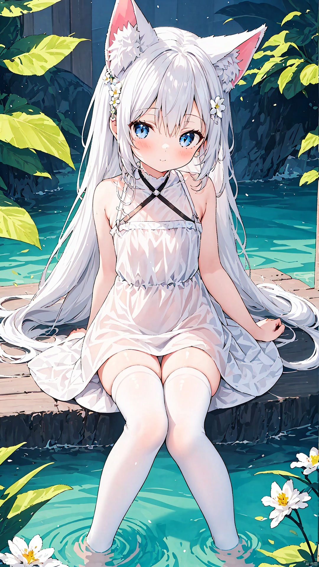 1girl,  solo,  animal ears on Tensor.Art