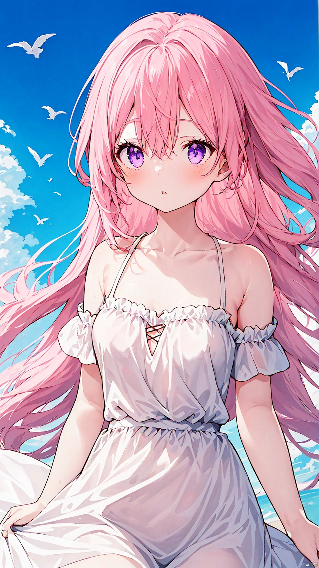 1girl,  solo,  long hair on Tensor.Art