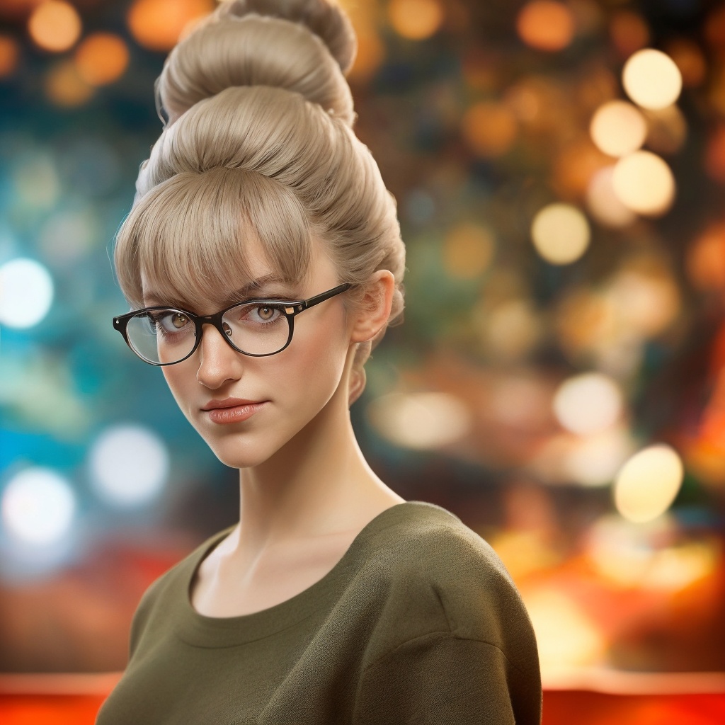 Portrait Photo of vjvx,  lvrn hairstyle,  depth of field on Tensor.Art