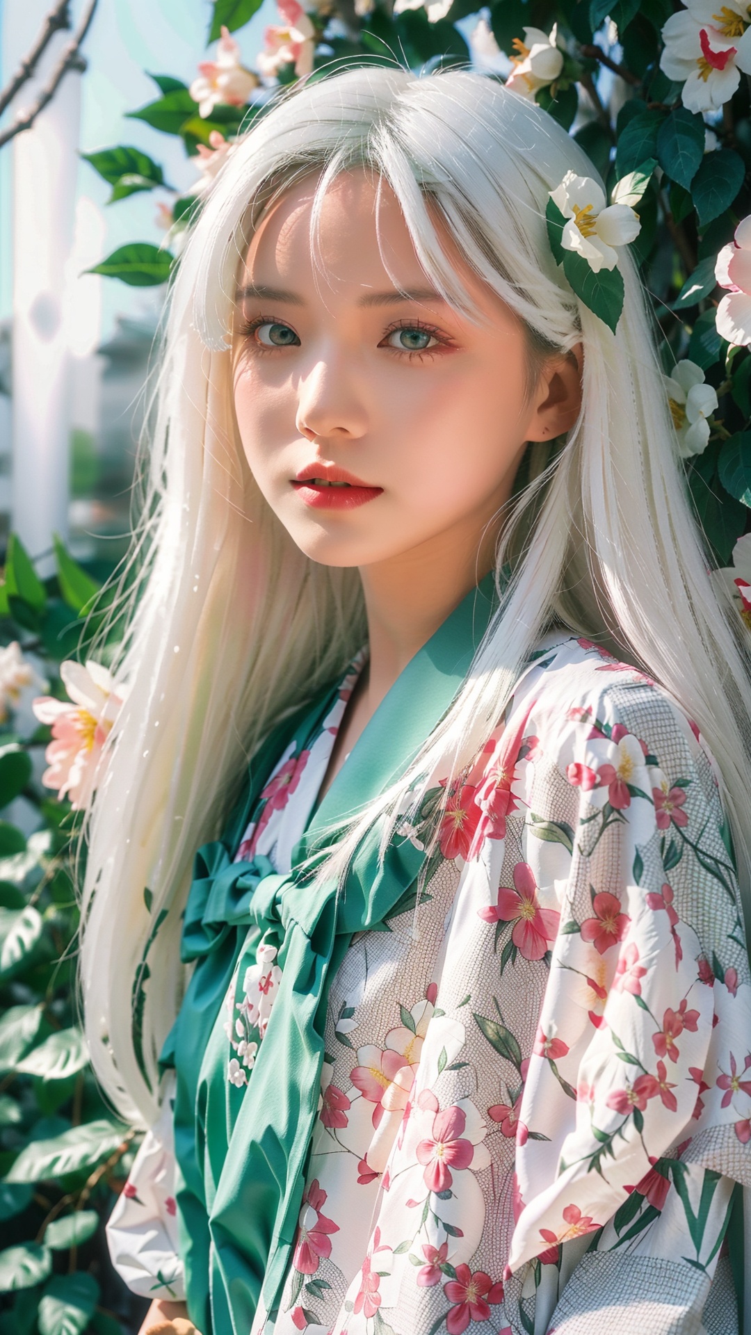 1 girl,  solo,  long white hair by Kael on Tensor.Art