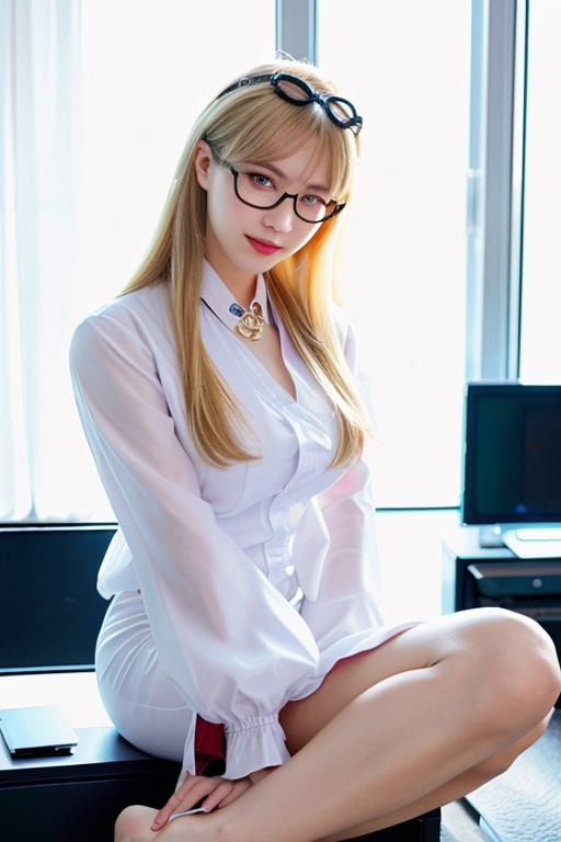 rita,  rita rosswiesse,  white shirt on Tensor.Art