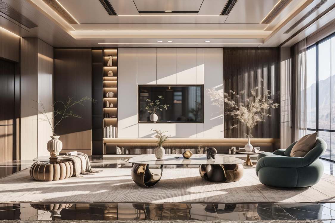 25现代浅色客厅电视柜专用（老陈） by AI商业老陈 on Tensor.Art