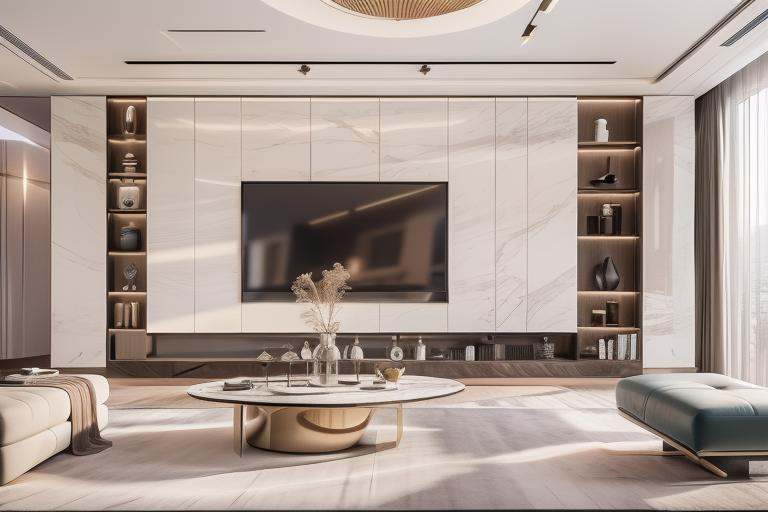 Lao Chen Jingdian, Living room, TV, no humans, , window, table, book,interior design, living room, masterpiece,best quality,unreal engine 5 rendering,movie light,movie lens,movie special effects,detailed details,HDR,UHD,8K,