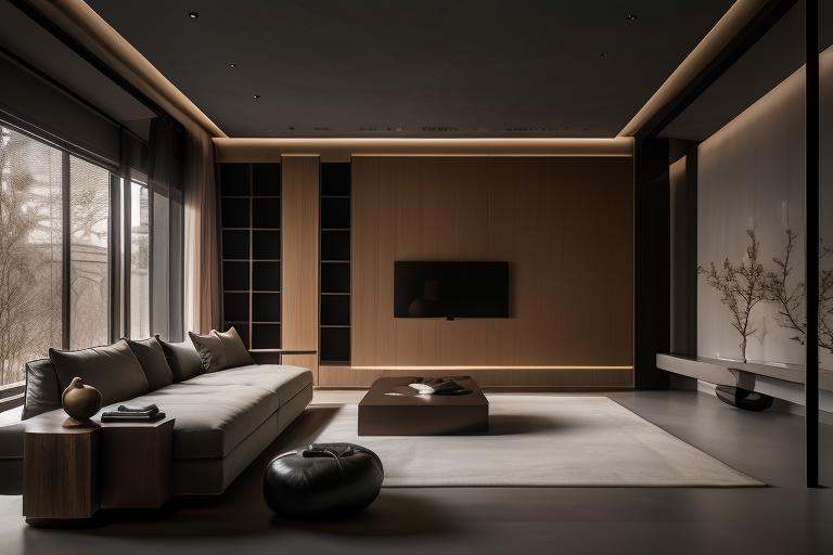 Lao Chen Jingdian, Living room, TV, no humans, , window, table, book,interior design, living room, masterpiece,best quality,unreal engine 5 rendering,movie light,movie lens,movie special effects,detailed details,HDR,UHD,8K,Indoor, living room, TV_ cabinet 